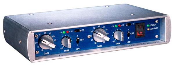 Lunatec V2 portable mic preamplifier