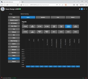 m908 Web UI routing matrix