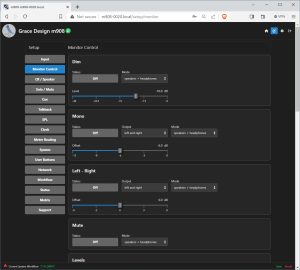 m908 Web UI monitoring setup